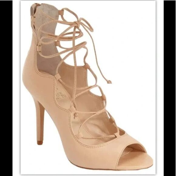 VINCE CAMUTO Sandria Peep Toe Ghillie Sandal A58 - Picture 1 of 16